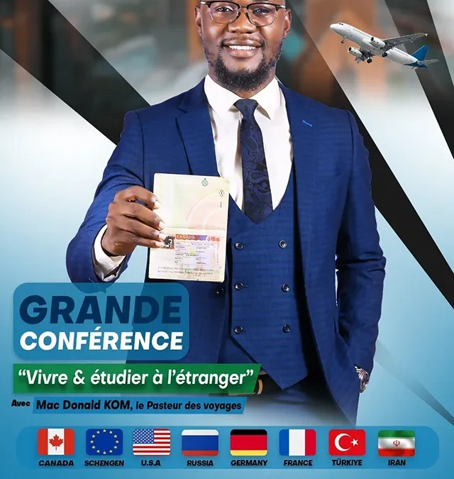 Conférence à Bafoussam : “Vivre & étudier à l’étranger” avec Mac Donald KOM