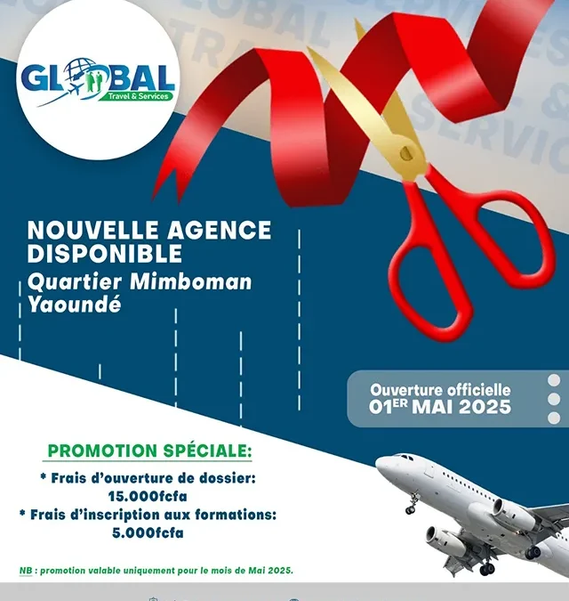 Ouverture d’une nouvelle agence à Yaoundé  Mimboman !