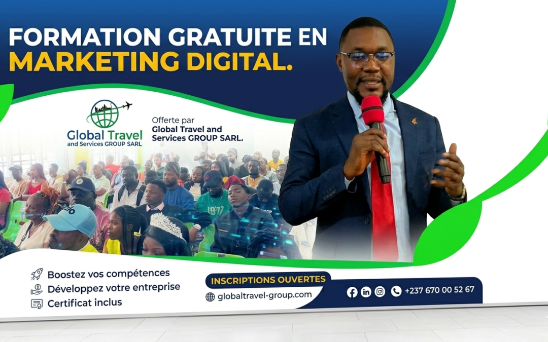 Une formation gratuite en marketing digital bientôt lancée par Global Travel and Services GROUP SARL